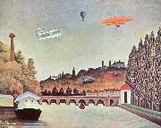 Henri Rousseau Brucke in Sevres painting